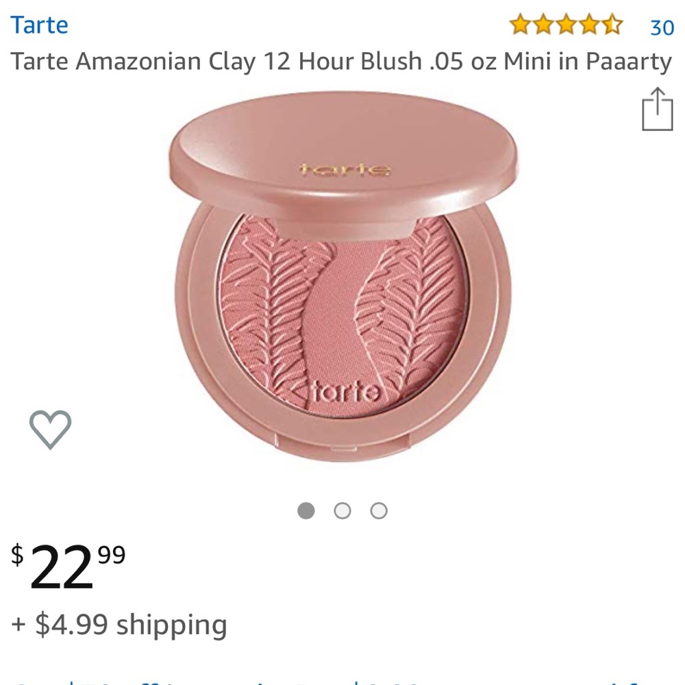 Tarte Amazonian Clay 12-hour Blush (mini)